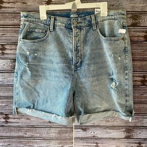NWT Old Navy Button-Fly Sky-Hi‎ Jean Shorts Size 16